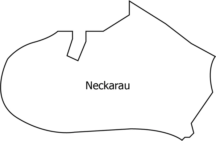 Schlüsseldienst in Mannheim-Neckarau Umriss des Mannheimer Stadtteils Neckarau