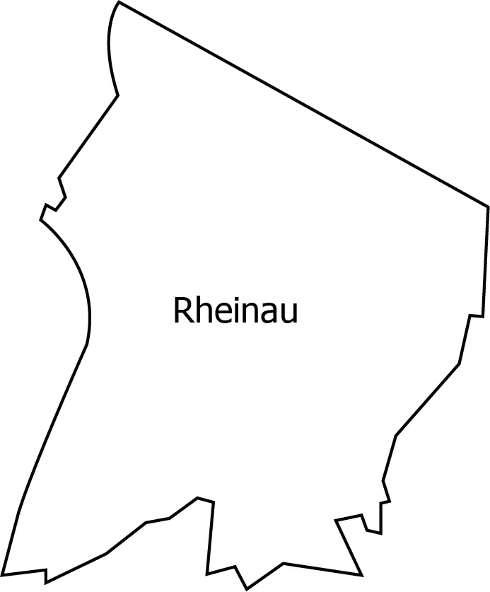 Schlüsseldienst in Mannheim-Rheinau Umriss des Mannheimer Stadtteils Rheinau
